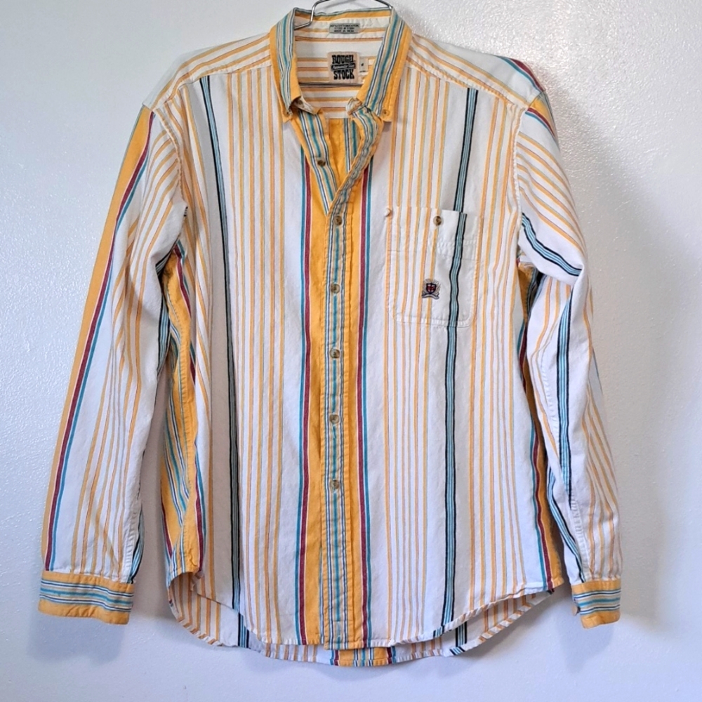 Panhandle Slim Rough Stock Short western cotton long sleeve.